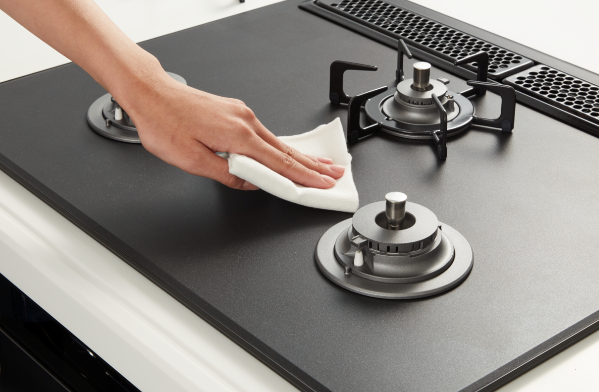 拭き取りやすいテフロン加工