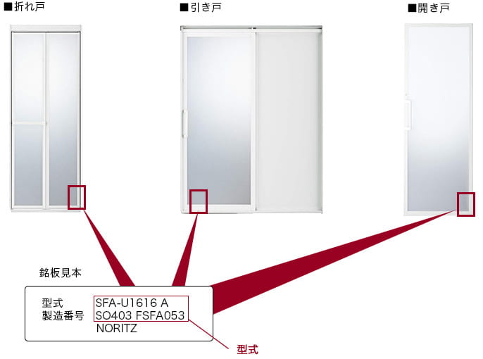 システムバスの型式の記載場所